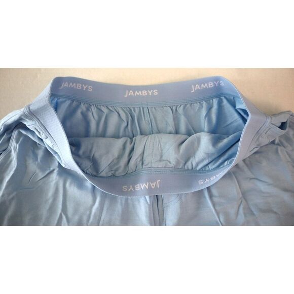 Jambys Unisex Sz 2XL Cerulean Blue Soft Breathable Boxer Shorts w/Pockets - Picture 3 of 10
